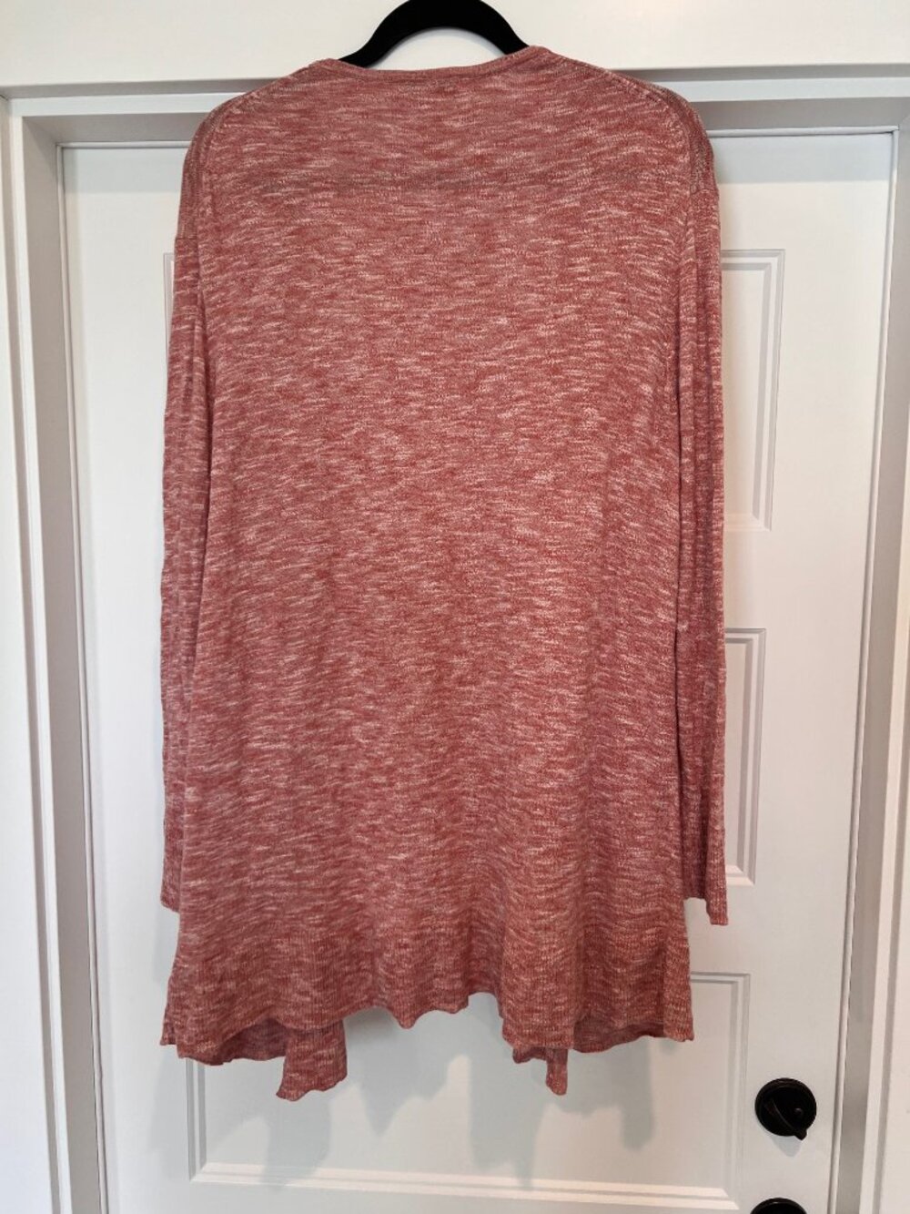 Madewell Summer Ryder Cardigan Sweater in Heathered Rose, Size Large - Picture 5 of 7